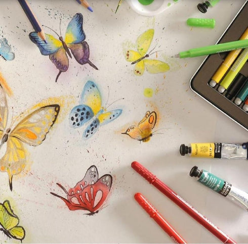 Canson Imagine Mixed Media 200gsm Paper, Natural White, A5 pad Including 50 Sheets...