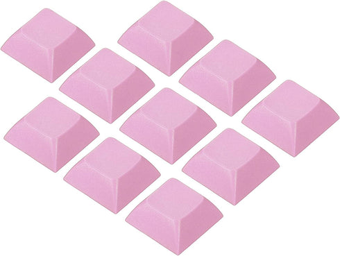 PATIKIL 1U Blank Keycaps, 10 Pack Universal PBT Keyboard Replacement Accessories for MX Mechanical Keyboard, Pink...