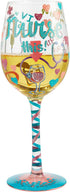 Enesco Designs by Lolita Nurse This Hand-Painted Artisan Wine Glass, 1 Count (Pack of 1), Multicolor, 440 milliliters...