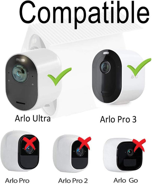 HOLACA Weatherproof Silicone Skin(3 pcs) for Arlo Ultra 4K Arlo Ultra 2 Arlo Pro 3,Arlo Pro 4 Sunproof Silicone Case Cover- Anti-Scratch Protectiv...