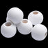 Wooden Spacer Beads - Jumbo 10mm & 25mm Round Balls, White - 50 Pieces for Handmade Decorations & Jewellery...