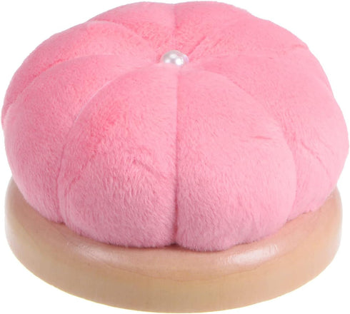 HARFINGTON Wooden Base Needle Pincushions Japanese Style Pin Cushions Round Pin Cushion Needle Holder for Sewing Quilting Needlework DIY Crafts, P...