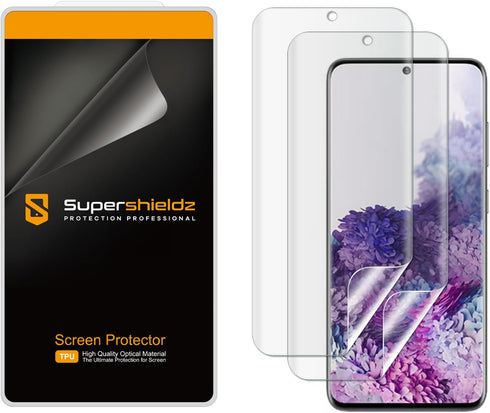 Supershieldz (2 Pack) Designed for Samsung Galaxy S20 5G / S20 5G UW Screen Protector, High Definition Clear Shield (TPU)...