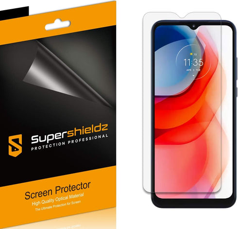 Supershieldz (6 Pack) Designed for Motorola Moto G Play (2021) Screen Protector, High Definition Clear Shield (PET)...