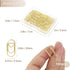 100 Pcs Love Heart Shaped Paper Clips, 0.78inch Cute Mini Paperclips for Office School Home Desk Organizers (Gold)...