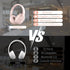 Pink Headphones Wireless Bluetooth Headphone Over Ear 65 Hours Playtime Foldable Deep Bass HIFI Stereo Wireless On Ear Headsets with Microphone Li...