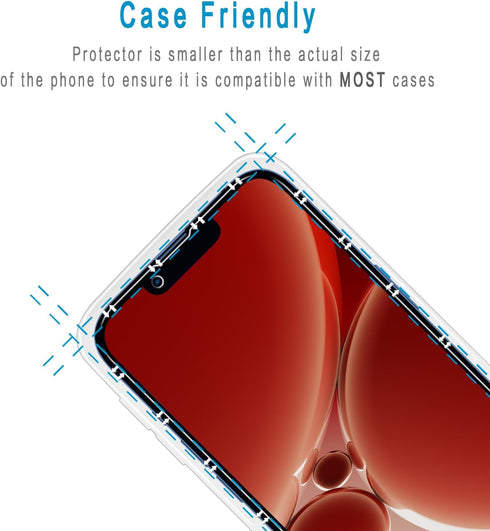 HPTech 2 Pack Privacy Screen Protector for iPhone 13 Pro Max and iPhone 14 Plus 6.7-inch Anti-Spy Tempered Glass, Anti Scratch, Bubble Free...