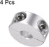 4pcs Double Split Shaft Collar for 8mm Shaft Set Screw Clamp-On Collars, 25mm OD, 10mm Width, for Stoppers, Position, Hold Timing Pulleys, Machine...