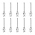 10pcs 12Gauge Stainless Steel Dispensing Needles, 1" All Metal Glue Needle Tube Blunt Tips Luer Lock for Thick Liquids, Ink, Glue, Lab Use...