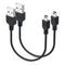 1ft Mini USB Cable 2-Pack, Short USB 2.0 to Mini 5 pin B Charging Cord......