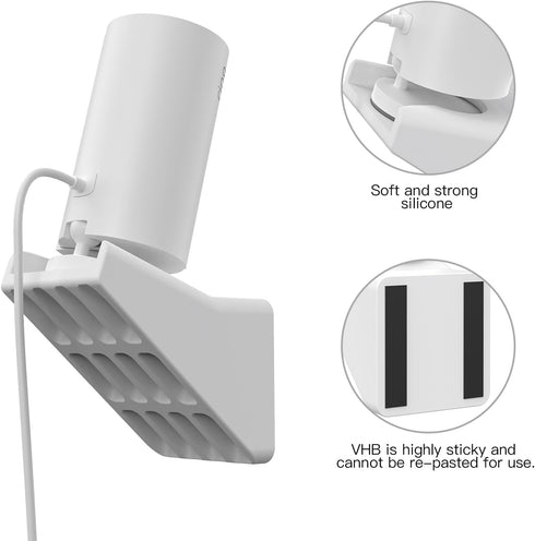 HOLACA Window Mount for Ring Indoor Cam (1st Gen), (2nd Gen),20 Degrees Tilt (Up/Down/Left/Right) Strong Adhesive Flexible Mounting Bracket for In...