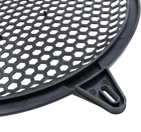 E-outstanding 10Inch Subwoofer Speaker Waffle Grill Guard Protector Cover Black Plastic Mesh Round Car Subwoofer Speaker Cover...