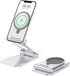 Stand for MagSafe Charger, OMOTON Foldable Phone Stand Holder for MagSafe Accessories, Not Include Charger or Cable, Compatible with iPhone 15/14/...