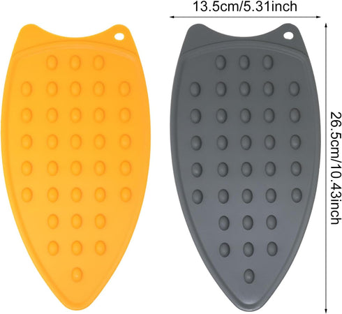 yueton 2PCS Electric Iron Mat Thickened Silicone Iron Mat Ironing Board Mat Household Electric Iron Mat Silicone Heat-Resistant Iron Mat for Trave...