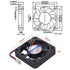 2 PCS Brushless Cooling Fan, Icstation DC Cooling Fan 50mm x 50mm x 10mm 5010 12V 2 Pin Fan 0.1A for 3D Printer Computer Case Fan...