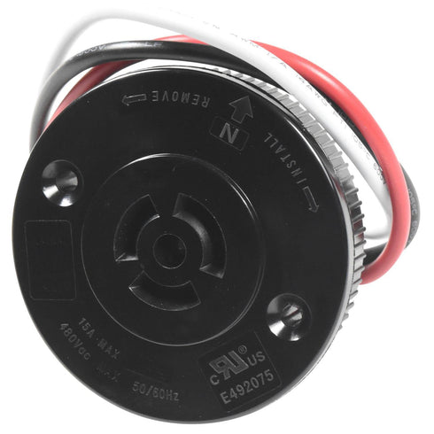 HQRP Photocell Sensor 3 pins Receptacle Light Switch Socket Dusk to Dawn Outdoor Plug Base Twist Lock for Led Flood Light, Outdoor Light, Garden L...