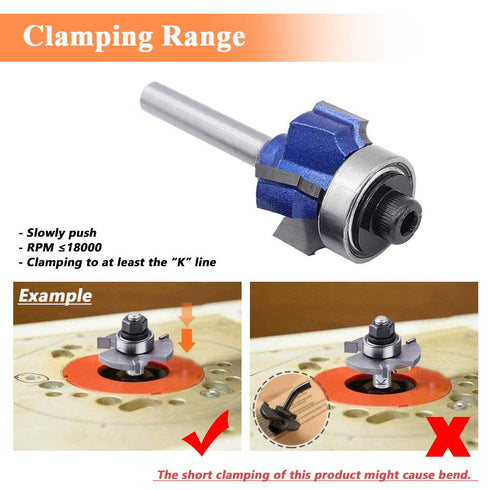 Mesee 4 Teeth R3 Industry Grade Carbide Roundover Router Bit, 1/4 Inch Shank Corner Rounding Curved Edge Forming Trimming Cutter Woodworking Milli...