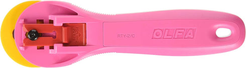 Olfa 1132645 45mm Fairy Floss Pink Splash Rotary Cutter, Multicolor...