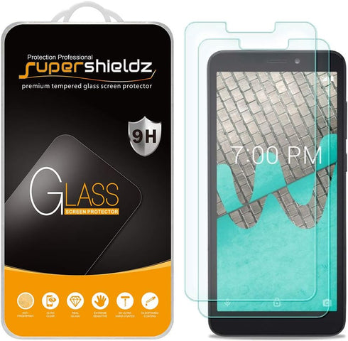Supershieldz (2 Pack) Designed for Wiko Ride Tempered Glass Screen Protector, Anti Scratch, Bubble Free...