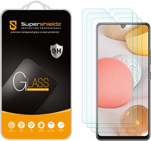 Supershieldz (3 Pack) Designed for Samsung Galaxy A42 5G Tempered Glass Screen Protector, Anti Scratch, Bubble Free...