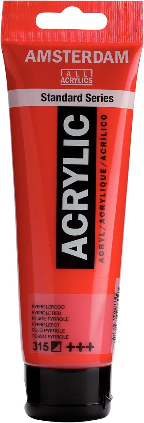 Amsterdam Standard Series Acrylic Tube 120 ml Pyrrole red 315 (17093152)...