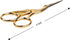 SINGER 4 Inch Forged Embroidery Scissors with Curved Tip for Sewing, Cross-Stiching, Crafts, & More (Gold Stork Design, 1-Pack)...
