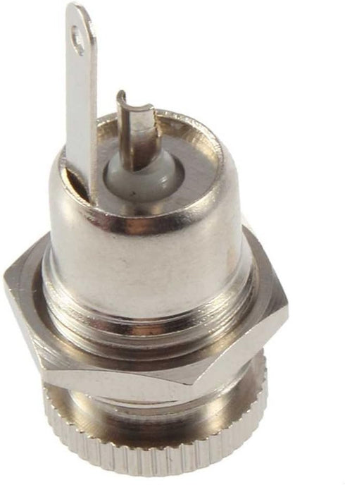 E-outstanding 5-Pack DC-099 5.5 mm x 2.5mm 30V 10A DC Power Jack Socket,Threaded Female Panel Mount Connector Adapter...