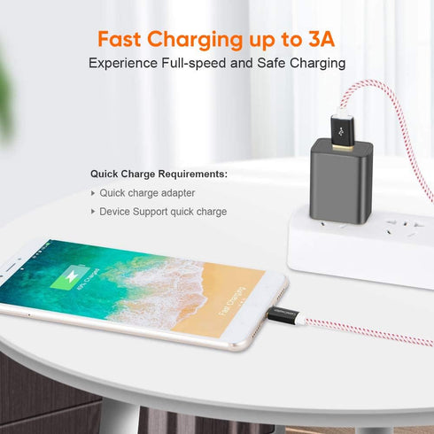 CableCreation Short USB C Cable 1.6 FT, USB A to USB C Cable Braided USB to C Cable Fast Charging Cable 3A 480Mbps Data, Compatible with MacBook A...