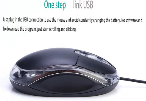 2 Pack Wired Mini Optical Mouse Computer Mouse Ergonomic Mouse with USB Mouse for Laptop PC Desktop mice Compatible with Windows Linux Mac fit for...
