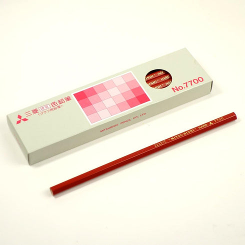 ???? Mitsubishi Pencil K7700.15 Colored Pencils, Hard Figure, Red, 1 Dozen...