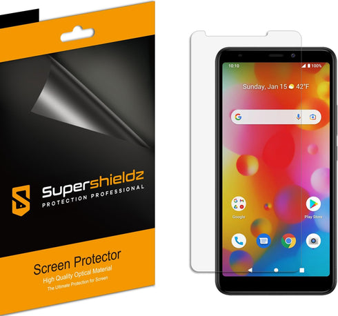Supershieldz (3 Pack) Designed for Boost Mobile Bounce 4G Screen Protector, High Definition Clear Shield (PET)...
