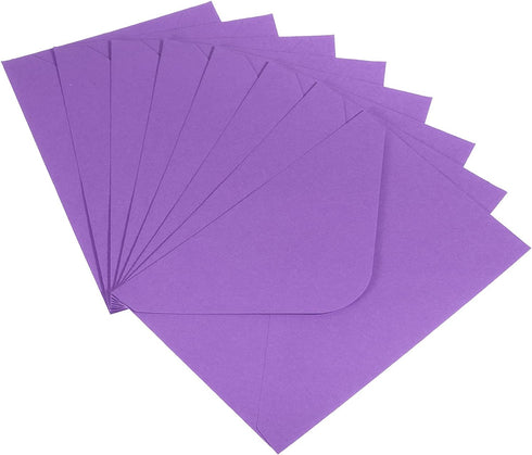 PATIKIL Mini Envelopes, 50 Pack Gift Cards Business Cards Envelope for Greeting Weddings, Purple...