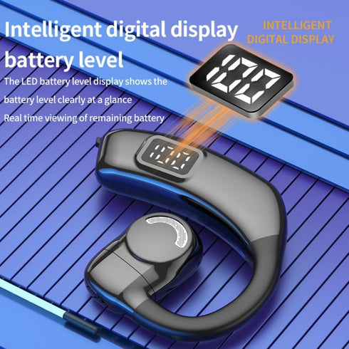 Bluetooth Headset V5.3, Wireless Bluetooth Earpiece 30Hrs HD Calling,LED Display Hands-Free Bluetooth Earphone for Driving/Business/Office......