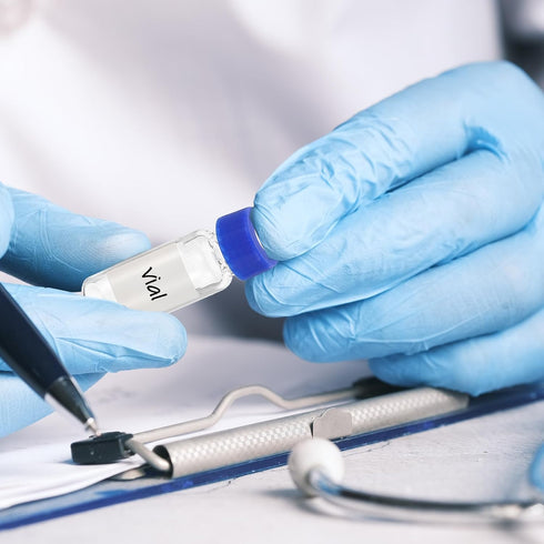 PATIKIL 2ml Autosampler Vial, 100 Pack HPLC/GC Vials 9-425 Lab Clear Vials Sample Vial Screw Cap Writing Patch Red PTFE & White Silicone Septa for...