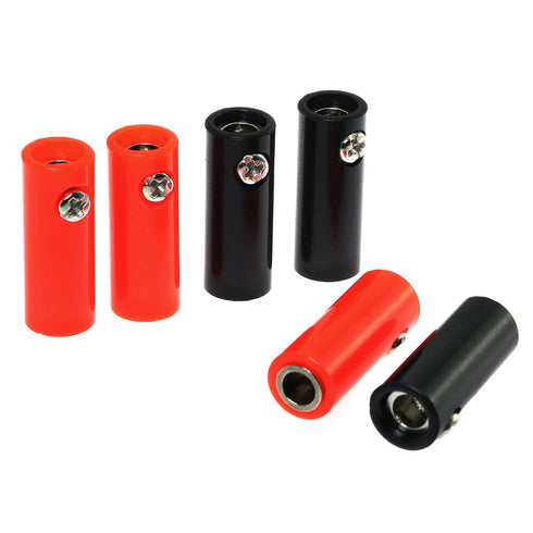 E-outstanding Banana Jack Connector 6PCS 4mm Banana Female Socket Speaker Cable Connector Adapter Black Red...