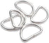 CooBigo 100 Pack 3/4" Dee Rings D-Ring Metal Buckle Strap Sewing Accessories FLQ028-W...