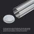 PATIKIL 11.8"L x 1.7"Dia Clear Storage Tubes, 1Pcs PC Plastic Transparent Hollow Round Rigid Tube with Cap for Beads Bath Salt Container Wedding P...