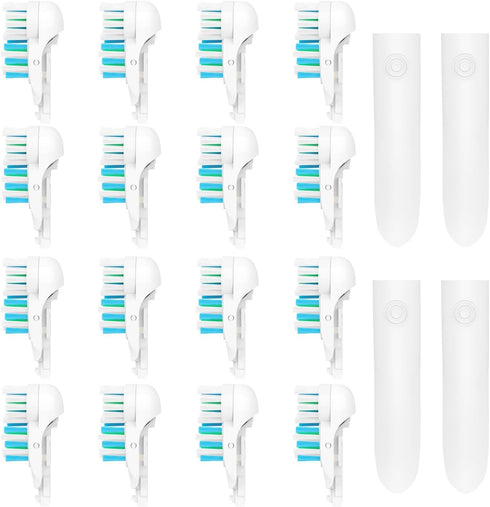 4/8/16 Pcs Electric Toothbrush Replacement Heads Sensitive Dual Clean Rotating Sets Fit for Braun Oral B Cross Action Power 4732 3733 4734 (16)...