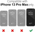oakxco Thin Slim Clear case for iPhone 13 Pro Max, Transparent Hybrid Hard Shell Plastic & Soft Silicone Rubber Bumper, Non-Yellow Acrylic Protect...