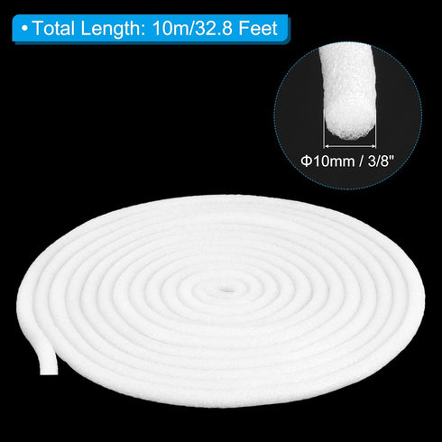 PATIKIL 3/8 Inch x 32.8 Feet Backer Rod for Gaps and Joints, Foam Rope Caulk Crack Joint Filler Roll Seal Weather Strip for Home Construction Car,...