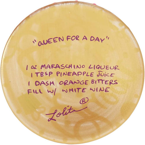 Designs by Lolita “Queen For a Day” Hand-painted Artisan Wine Glass, 15 oz....