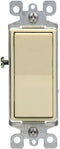 Leviton 5604-2I 15 Amp, 120/277 Volt, Decora Rocker 4-Way AC Quiet Switch, Residential Grade, Grounding, Ivory......