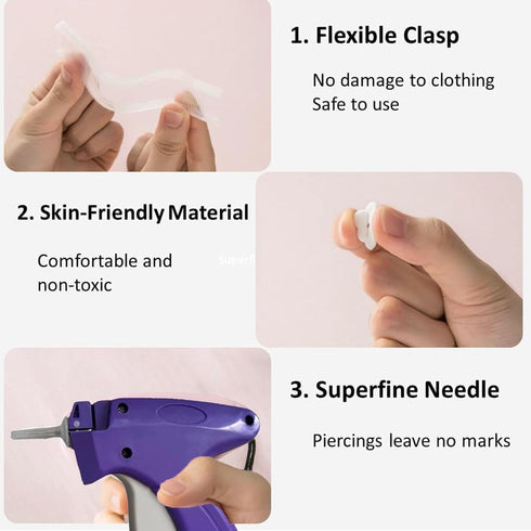 Stitchy Quick Clothing Fixer Stitch Gun for Clothes,Micro Tagging Gun for Clothing Mini Stitch Gun Price Tag Gun,Quick Stitch Sewing Gun Instant H...