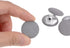 20pcs 36L Fabric Cloth Covered Button 23mm Round Metal Shank Sewing Buttons for Suits Dress Blouses, Grey...