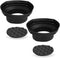 NVX XBAF68 2 Piece Universal 6" x8” and 5"x7" Silicone Rubber Speaker Baffles with Self Adhesive Foam Base Pad......