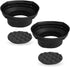 NVX XBAF68 2 Piece Universal 6" x8” and 5"x7" Silicone Rubber Speaker Baffles with Self Adhesive Foam Base Pad......