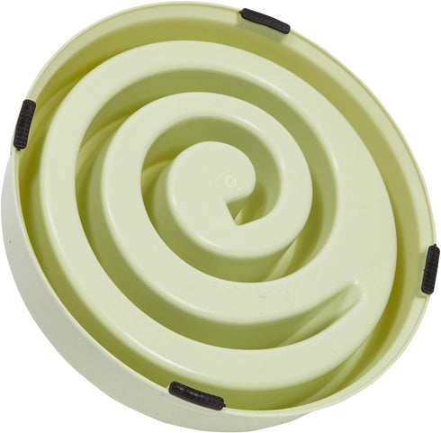 Juvale Interactive Dog Bowl, Spiral Slow Feeder Pet Dish (Pink and Green)...