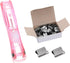 PATIKIL 4.5" x 1" Clam Clip Dispenser, 1 Set Binder Clam with 50 Pcs Clips for Binding Paper, Files, Office Documents, and Food Sealing, Pink...