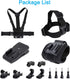 Accessories Kit for Insta360 One X4/X3/X2/X, One R, X and GoPro Hero 9,New Quick Release Head Strap Mount + Chest Mount Harness + Backpack Clip Ho...