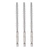 3pcs Nylon Bore Brush 8mm Dia Cleaning Wire Brush with Handle 1/4 Inch Hex Shank for Tubes, Ports, Bearings...